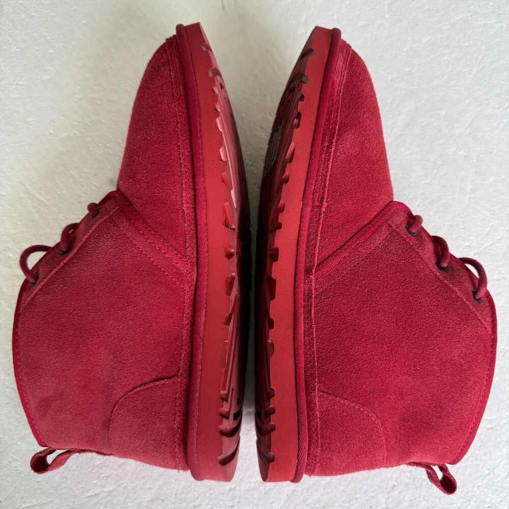 UGG Australia Neumel 3236 Samba Red Chukka Ankle Boots Men's Size 11 -Excellent - Picture 4 of 14